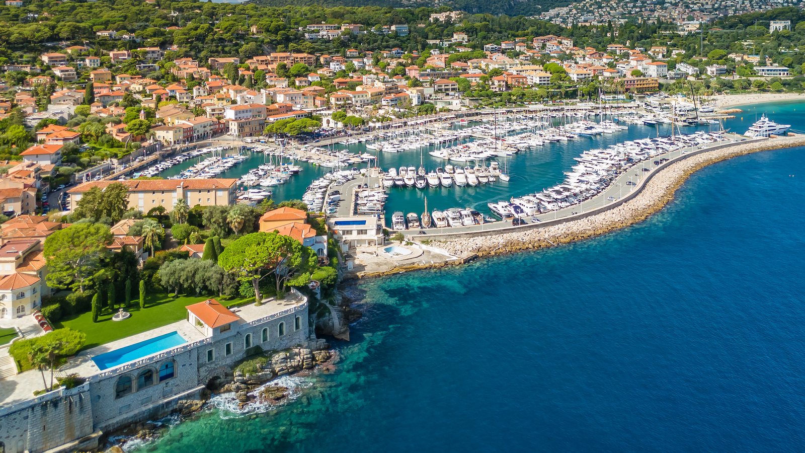 Saint-Jean-Cap-Ferrat from the air